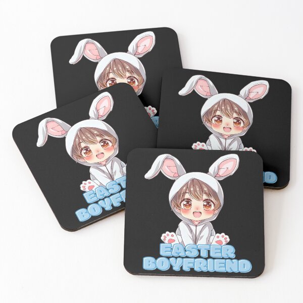 Item preview, Cute Kawaii Easter Boyfriend Bunny designed and sold by Leonardo Palumbo.