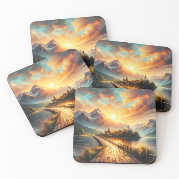 Item preview, Enchanting Alpine Sunrise designed and sold by Vitalka-uk.