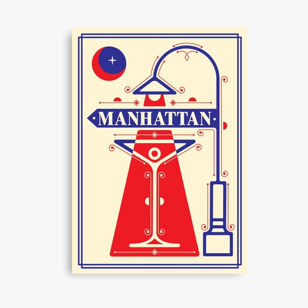 Item preview, Manhattan Cocktail Poster designed and sold by dwsteadman.