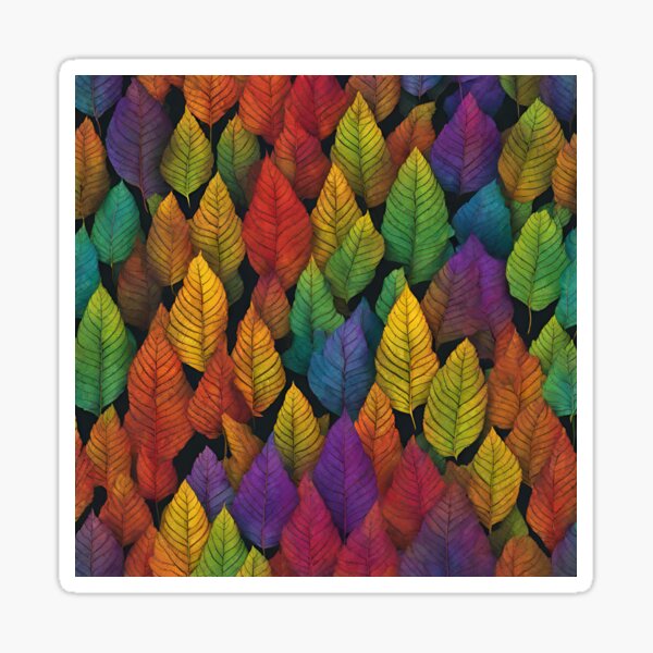 Item preview, Rainbow coloured leaves designed and sold by richarha.