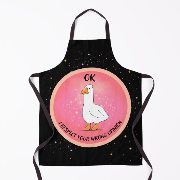 Item preview, Cute Funny Goose Respects Your Wrong Opinion - Pink Kawaii Meme Glitter Goose designed and sold by ButtonBonanza.