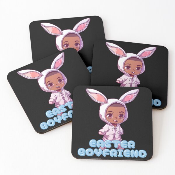 Item preview, Kawaii Cute Easter Boyfriend Bunny designed and sold by Leonardo Palumbo.