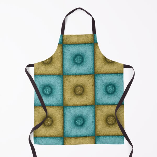 Item preview, Chess pattern from "Pouf" tiles the color of yellow and turquoise color designed and sold by Cherevan.