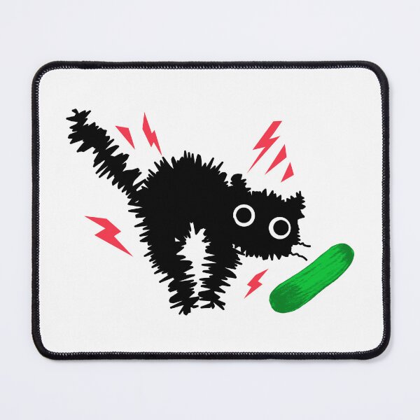 Item preview, Cute Cat Scared of a Cucumber designed and sold by LyricsWear.
