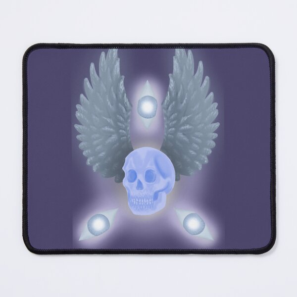 Item preview, skull with wings and eyes designed and sold by WoodNymphCrafts.