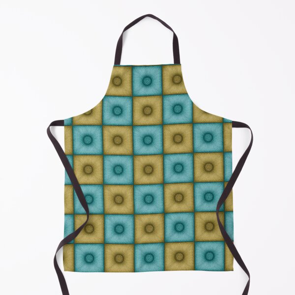 Item preview, Chess pattern from "Pouf" tiles the color of yellow and turquoise color designed and sold by Cherevan.
