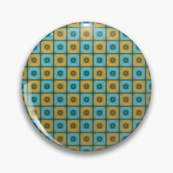 Item preview, Chess pattern from "Pouf" tiles the color of yellow and turquoise color designed and sold by Cherevan.