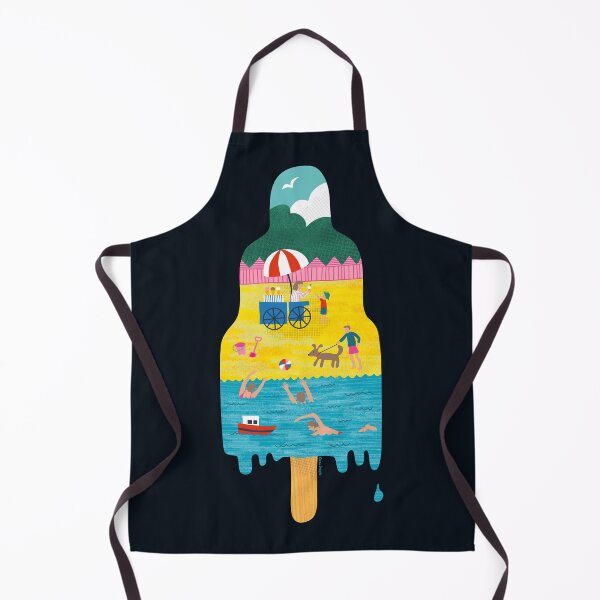 Item preview, Summer Beach Ice Lolly - Cute Beach scene on a dripping Ice Lolly designed and sold by Cecca-Designs.