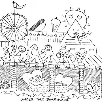 Artwork thumbnail, Under the Boardwalk by fred rosenthal