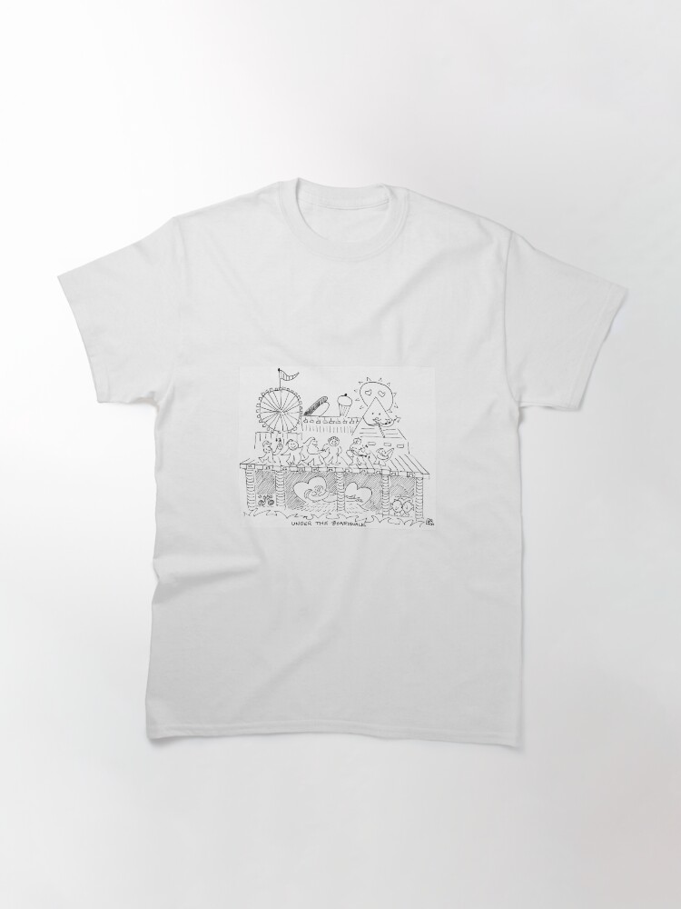 Thumbnail 3 of 7, Classic T-Shirt, Under the Boardwalk designed and sold by bromfieldpen.
