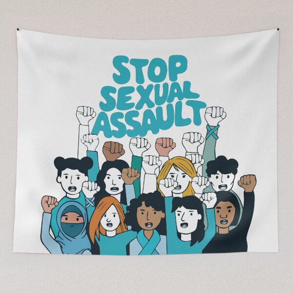 Item preview, Sexual Assault Awareness, Teal Ribbon Support Squad Sexual Assault awareness, Stop Sexual assault designed and sold by BobaTeeStore.