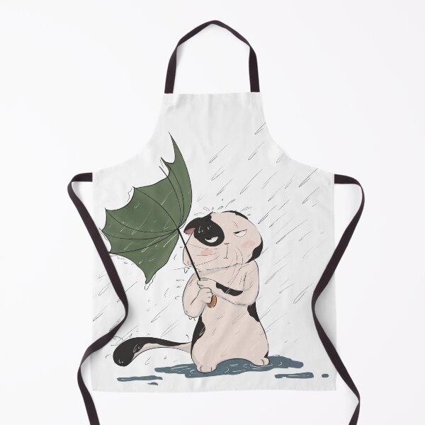 Item preview, Grumpy cat in pouring rain designed and sold by ZeinalArt.