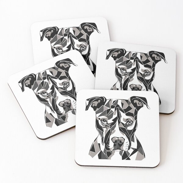 Item preview, Striking Geometric Pitbull Terrier designed and sold by Fredster1966.