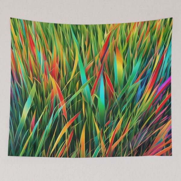 Item preview, Abstract Colorful Blades of Grass designed and sold by calibrit.