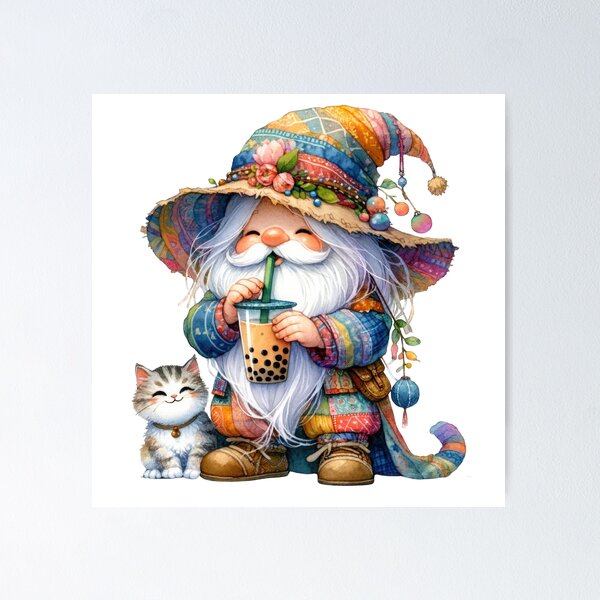 Item preview, Cute Rainbow Gnome designed and sold by Magnuna.