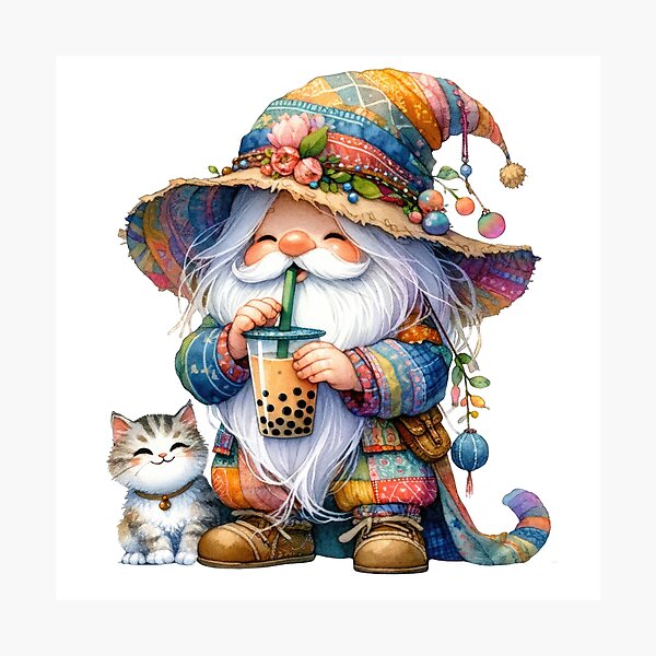 Item preview, Cute Rainbow Gnome designed and sold by Magnuna.