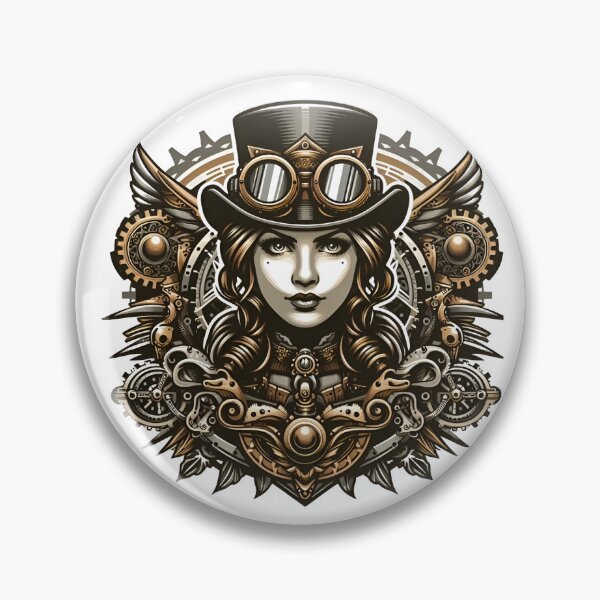 Item preview, Steampunk Woman Vintage Retro Style designed and sold by MusesWhispers.