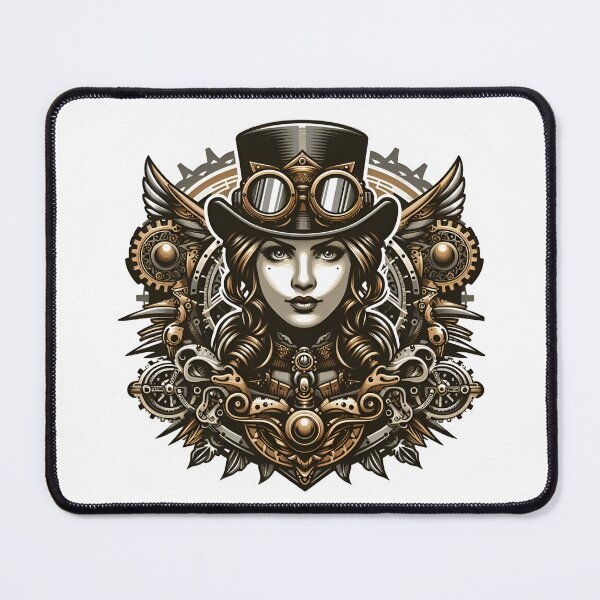 Item preview, Steampunk Woman Vintage Retro Style designed and sold by MusesWhispers.