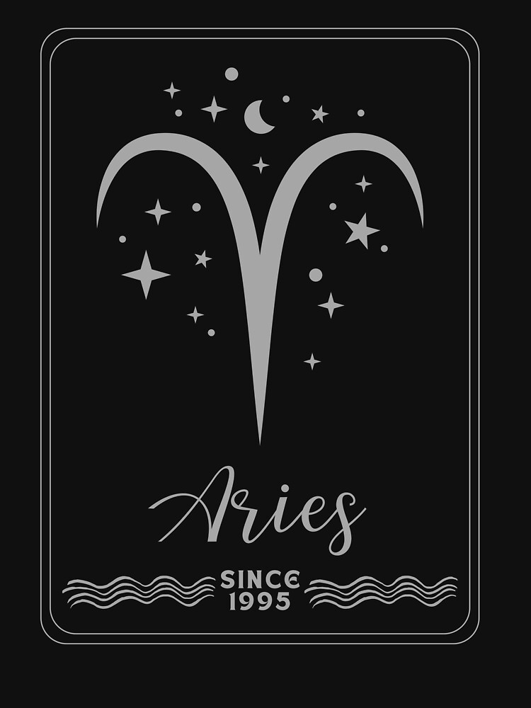 Thumbnail 7 of 7, Essential T-Shirt, Sign Aries, since 1995 designed and sold by Numbers-Art.