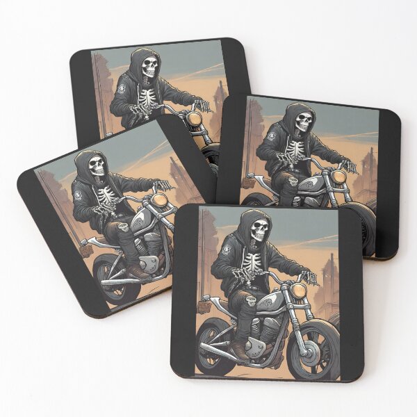 Aperçu de l'œuvre Motard squelette créée et vendue par ASHBooksnThings.