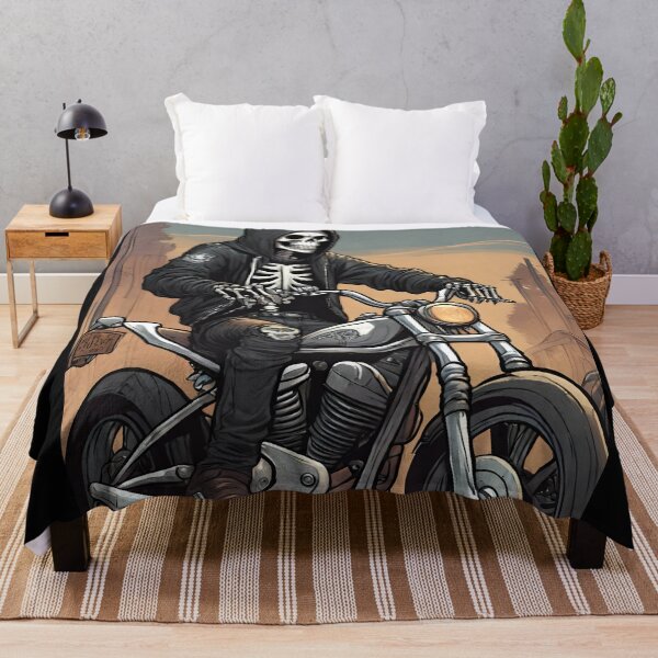 Aperçu de l'œuvre Motard squelette créée et vendue par ASHBooksnThings.