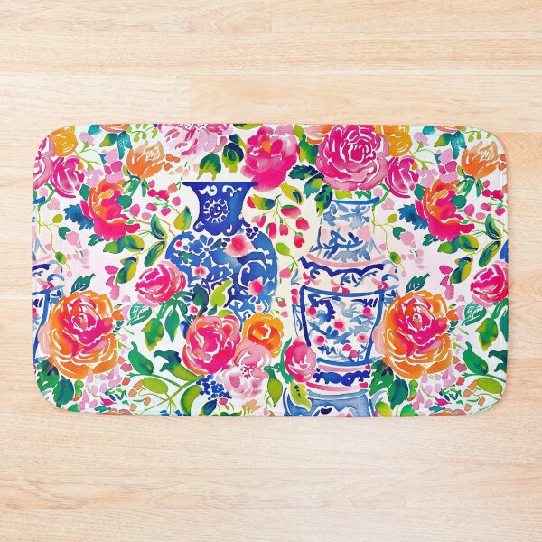 Item preview, Preppy roses and ginger jars watercolor designed and sold by SophieClimaArt.