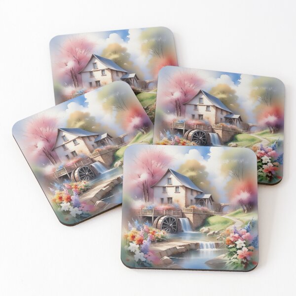 Artikelvorschau, RogerPattern – „Serenity in Motion: Vintage-Wasserrad-Heimdekoration“ entworfen und verkauft von RogerPattern.
