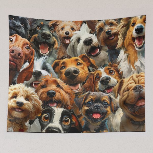 Item preview, Hilarious Hounds: Funny Dog Collage designed and sold by ieluxury.