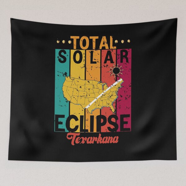 Item preview, Eclipse Memories In Texarkana , Total Solar Sclipse Funny Vintage Retro USA 08.04.2024 designed and sold by ArtByKatti.