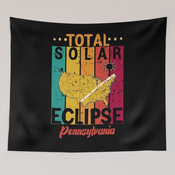 Item preview, Eclipse Memories In Pennsylvania, Total Solar Sclipse Funny Vintage Retro USA 08.04.2024 designed and sold by ArtByKatti.