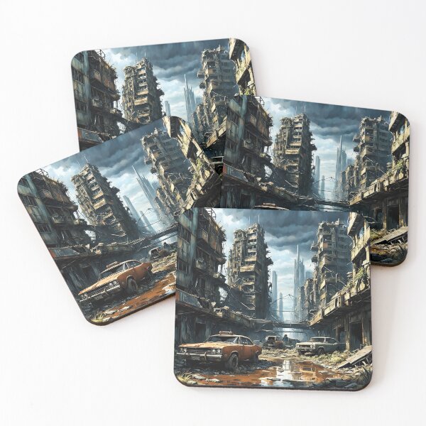 Item preview, Abandoned Cars in a Post-Apocalyptic Scenario 3 designed and sold by Brasuca's Art.