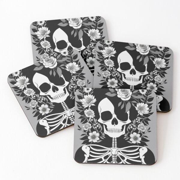 Item preview, Skeleton With Flowers designed and sold by TheDarkWardrobe.