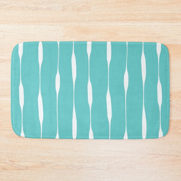 Item preview, Robin's Egg Blue Turquoise Threaded Stripes Minimalist Modern Pattern designed and sold by kierkegaard.