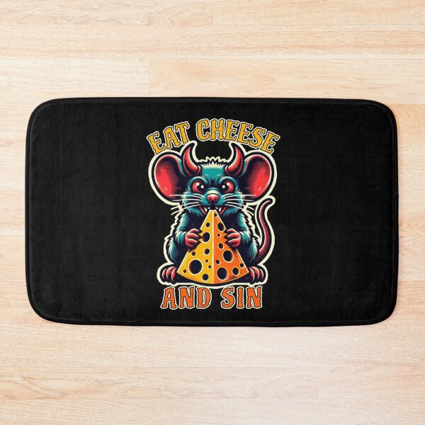 Item preview, Eat Cheese And Sin - Devil Rat designed and sold by SeledineArt.