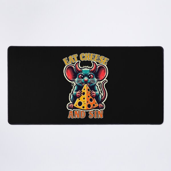 Item preview, Eat Cheese And Sin - Devil Rat designed and sold by SeledineArt.