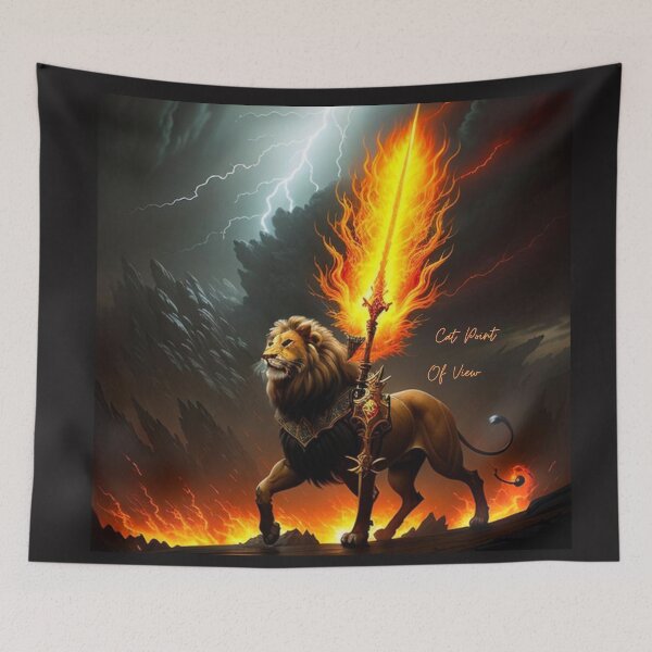 Item preview, Mighty Lion designed and sold by CatPointOfView.
