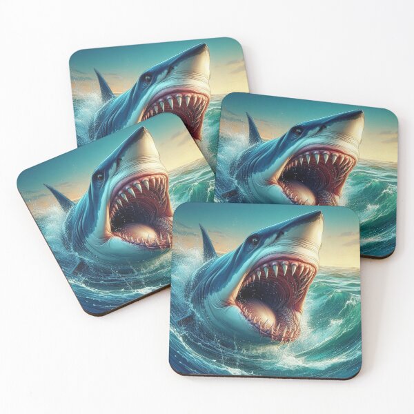 Item preview, Jaws Agape: Ferocious Shark Portrait designed and sold by TDKCustoms.