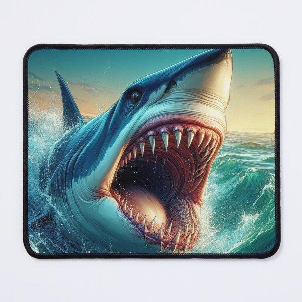Item preview, Jaws Agape: Ferocious Shark Portrait designed and sold by TDKCustoms.