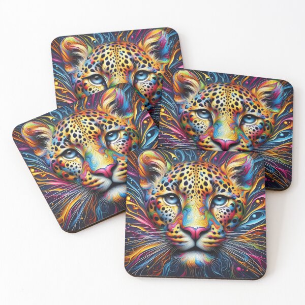 Item preview, Leopard's Prism: Colorful Lines in Airbrushed Grace designed and sold by TDKCustoms.