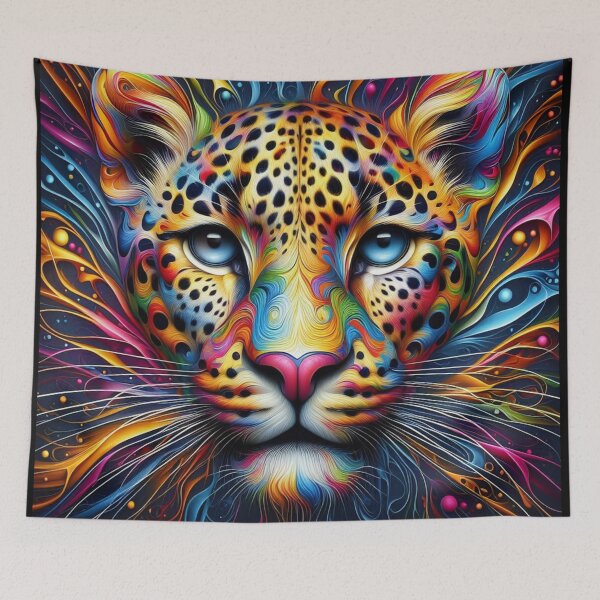 Item preview, Leopard's Prism: Colorful Lines in Airbrushed Grace designed and sold by TDKCustoms.