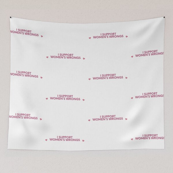 Item preview, I Support Women’s Wrongs Duo Heart designed and sold by Evebabee.