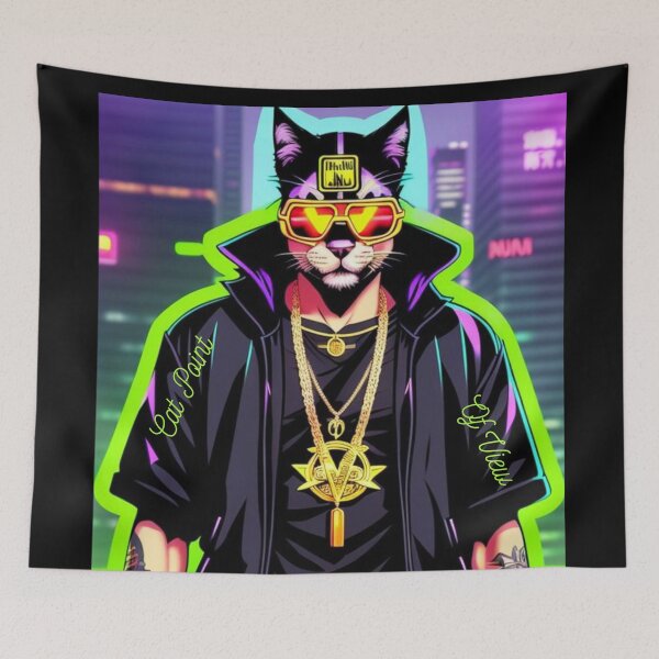 Item preview, Rapper Cat designed and sold by CatPointOfView.