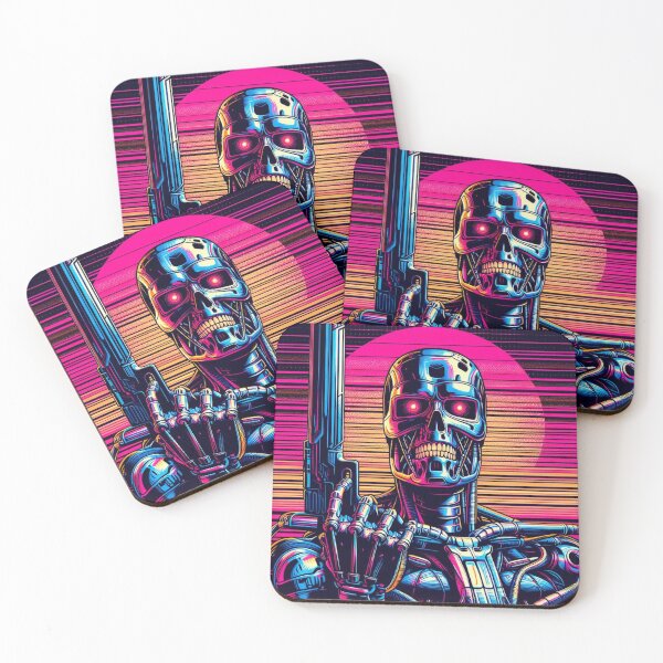 Item preview, Synthwave Terminator: Vector Graphic designed and sold by TDKCustoms.