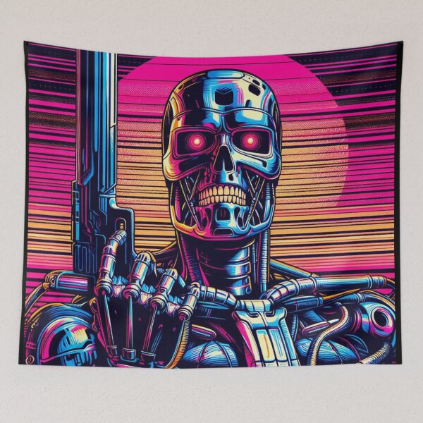 Item preview, Synthwave Terminator: Vector Graphic designed and sold by TDKCustoms.