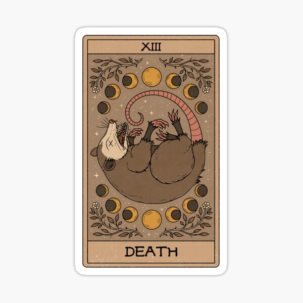 Item preview, Death - Possum Tarot designed and sold by Thiago Corrêa.