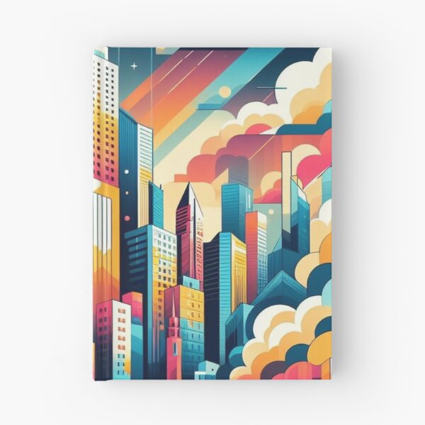 Item preview, Urban Mirage: Colorful Vector City Skyline designed and sold by TDKCustoms.