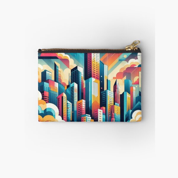 Item preview, Urban Mirage: Colorful Vector City Skyline designed and sold by TDKCustoms.