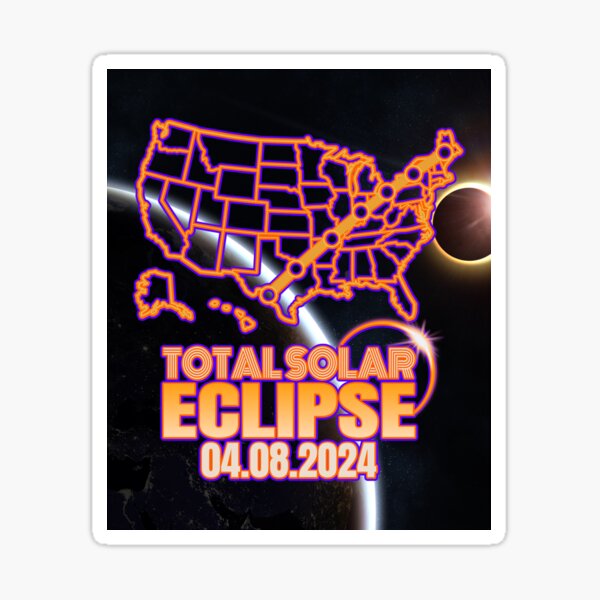 Item preview, Solar Eclipse Totality Map  designed and sold by WoodburyLake.