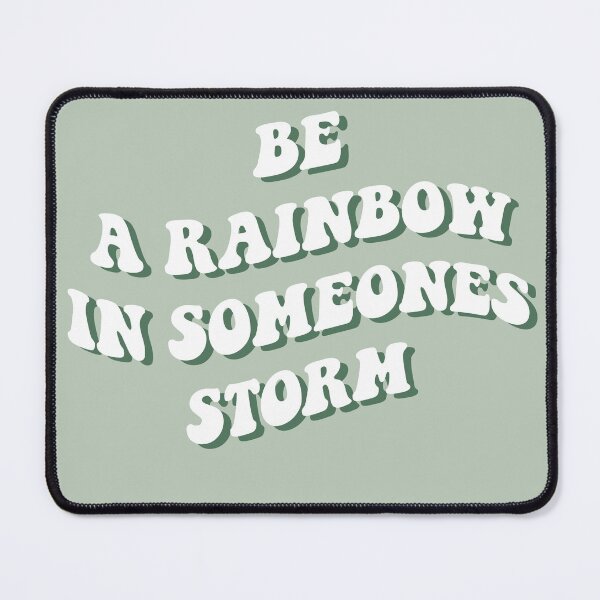 Item preview, Retro inspirational quote Sage green and beige rainbow designed and sold by PalmitoDecor.