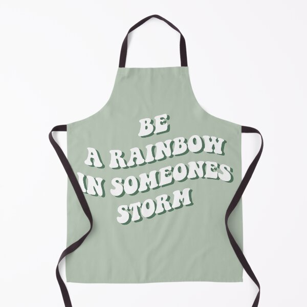 Item preview, Retro inspirational quote Sage green and beige rainbow designed and sold by PalmitoDecor.